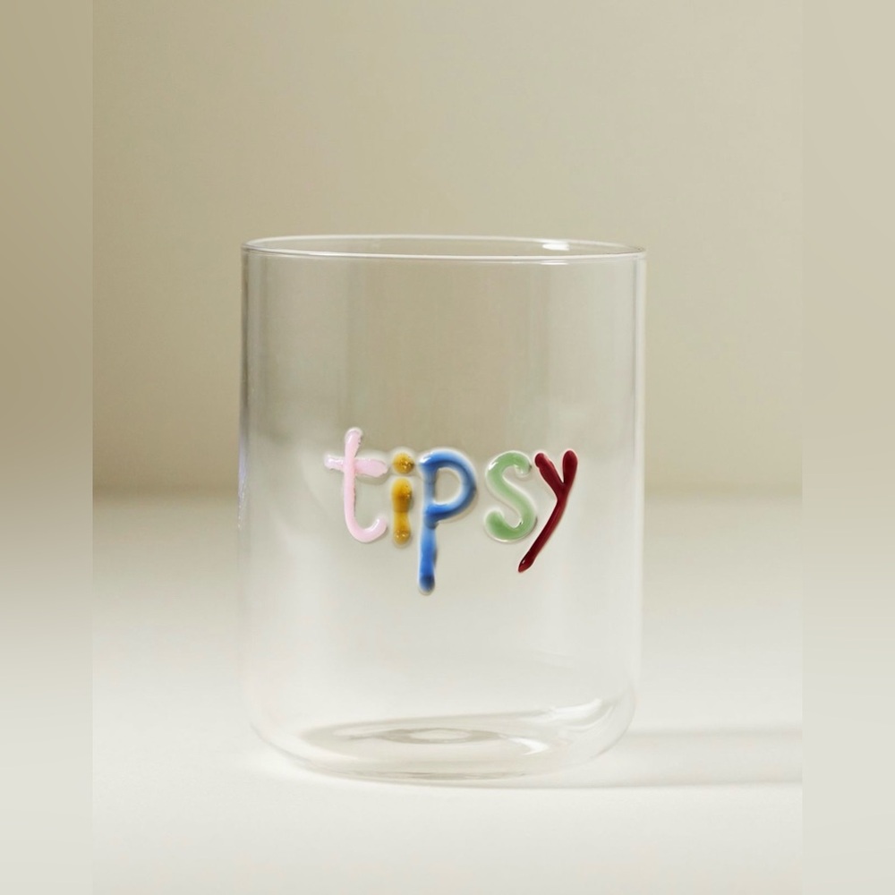 Anthropologie The Love Notes Icon Juice Glass, MORE AMOUR NWT - Picture 3 of 4